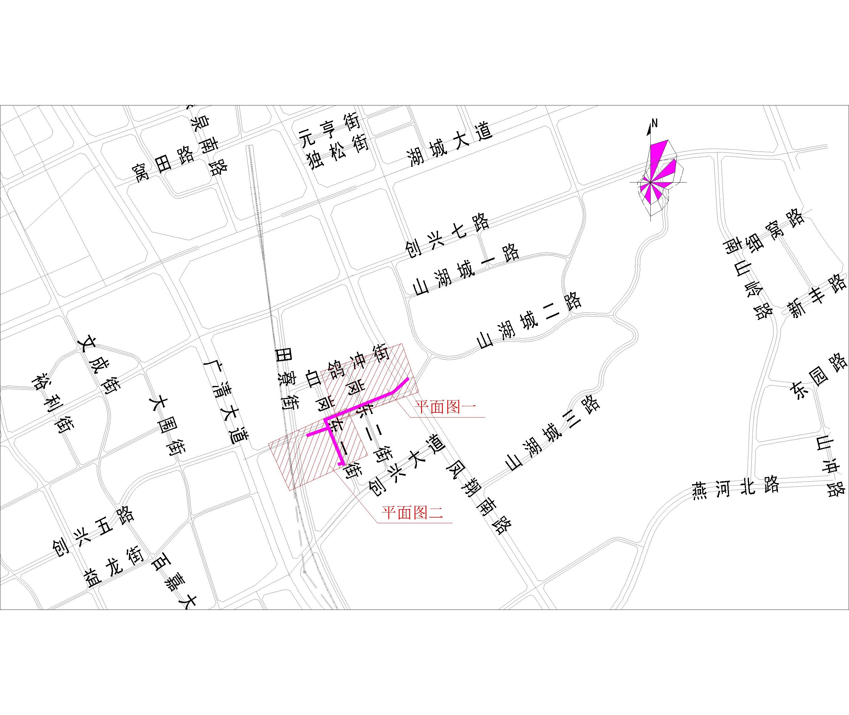 2021.9.1-38清遠(yuǎn)市崗東一街（星河灣花園、合粵花園、柏林國際公館）市政中壓燃?xì)夤艿拦こ淌姓蠼?CCY) -布局1.jpg