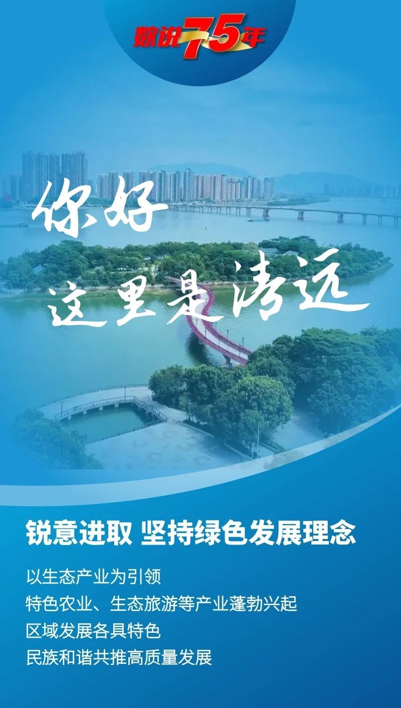 數(shù)說75年丨你好，這里是清遠(yuǎn)！