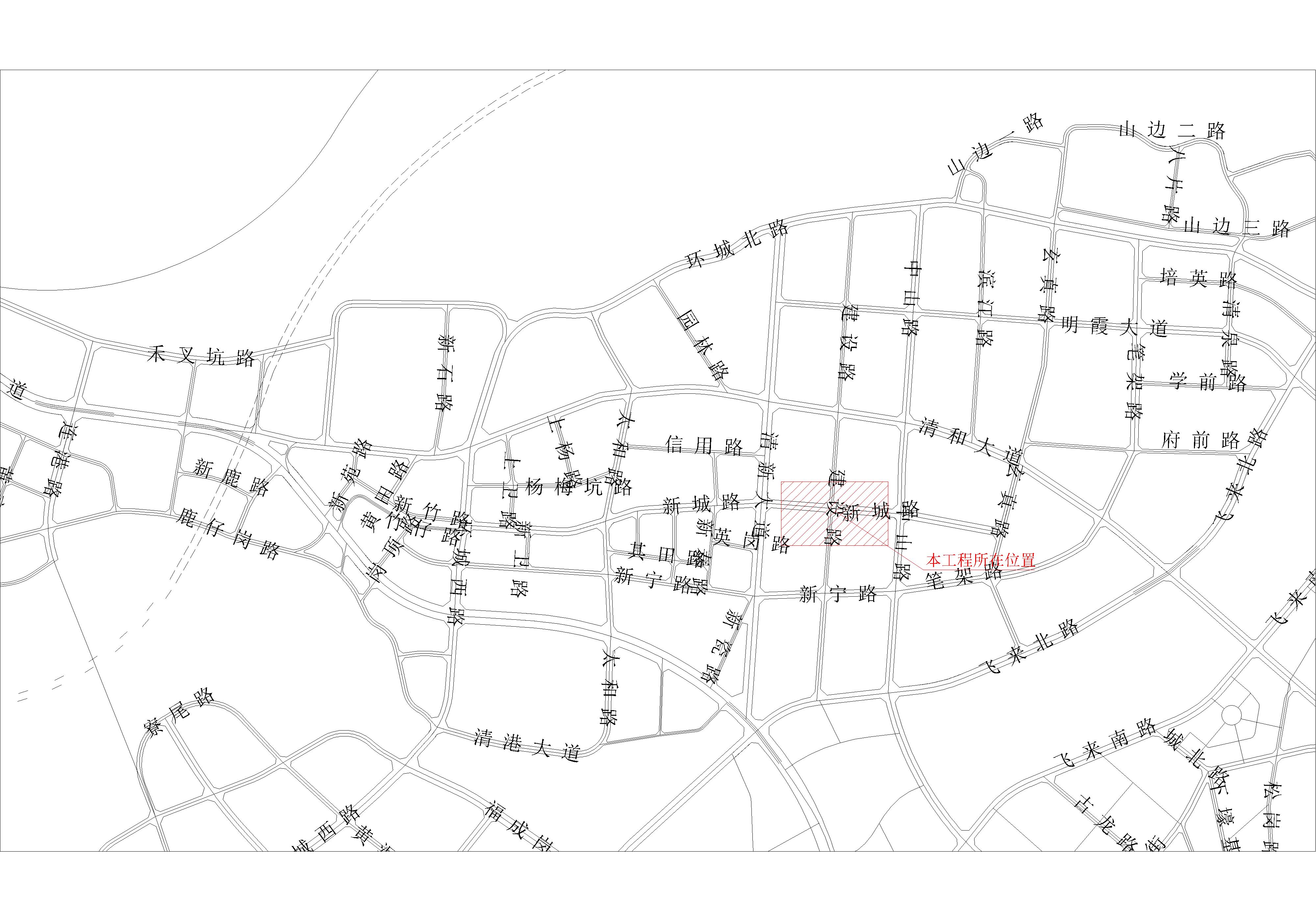 清遠市新城路(清新大道至中山路段)市政燃氣工程區(qū)位圖.jpg